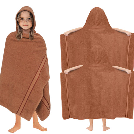 Hooded Bath Towel Wrap - Ultra Soft 100% Cotton Kids Towel