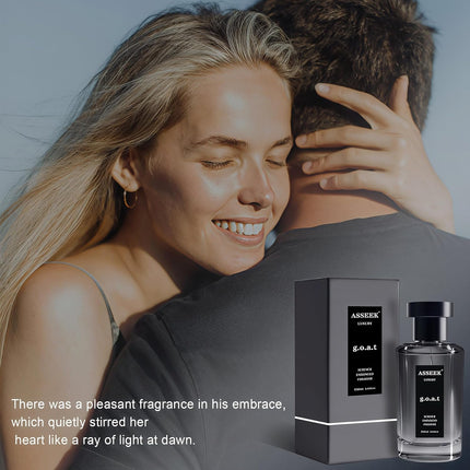 ASSEEK Luxury G.O.A.T Perfume for Men, 80ml (2.82 fl oz) Mens Cologne, Upgraded Long-Lasting Woody Citrus Fragrance with Fresh Masculine Notes, Ideal for Daily Wear & Date Night, Premium Gift for Him