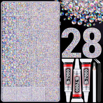 Kit de pedrería 50000Pcs 3mm Jelly Rhinestones - Diamond Art