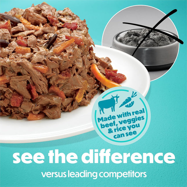 Small Breed Wet Dog Food in Gravy, With Real Beef - photo 2