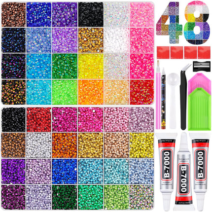 Kit de pedrería 50000Pcs 3mm Jelly Rhinestones - Diamond Art