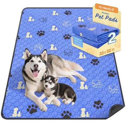 Washable Pee Pads for Dogs, Waterproof, 18 x 24 in, 4 Pack, Gray