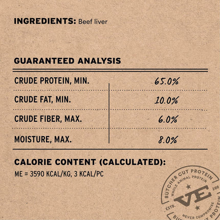 Freeze Dried Dog Treats | Beef Liver, Single Ingredient | Premium Quality | Grain Free Training Treats for Dogs, 2.1 oz Bag