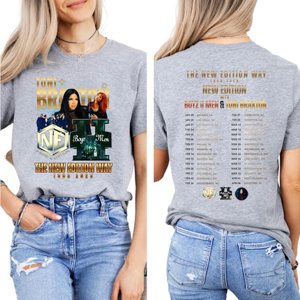 Retro R&B Tour Style Music T Shirt Vintage Concert Look Casual Short Sleeve Streetwear Tee