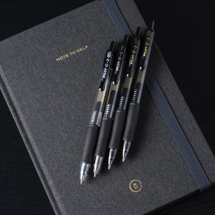 PILOT G2 Premium Refillable & Retractable Rolling Ball Gel Pens, Bold Point, Black Ink, 12-Pack (31256)