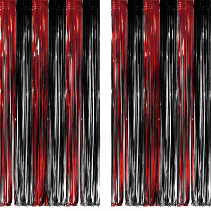 Iridescent Party Streamers Backdrop 3.2ft x 6.5ft 2 PCS