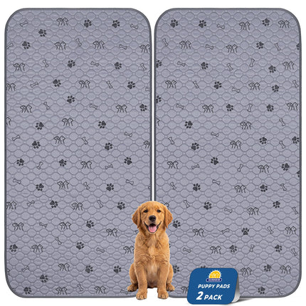 4 Pack Washable Pee Pads for Dogs, Waterproof Reusable Puppy Pads