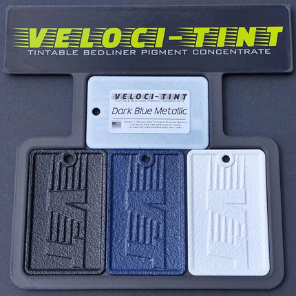 VelociTint Bedliner Pigment Concentrate 2oz Pouch for 2K Urethane Tintable Bed Liner 200+ Colors Available (Dark Blue Metallic)