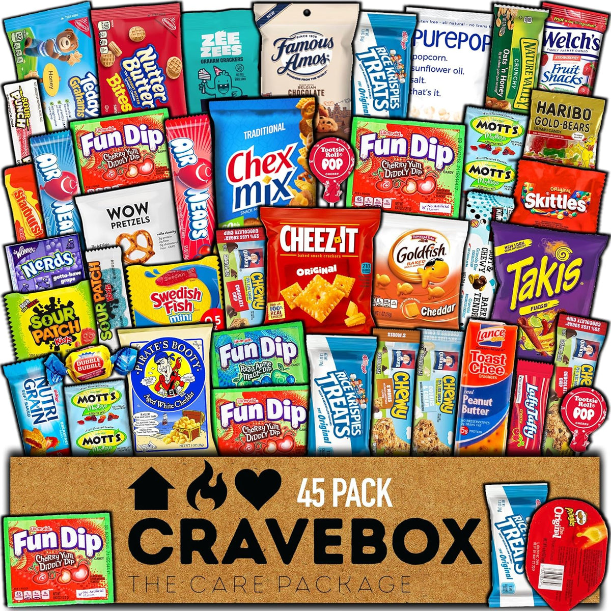 45-Count Snack Variety Care Package