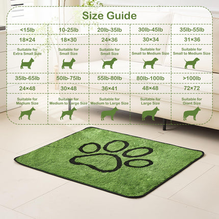 Tapetes Reutilizables para Orina de Perro, Tapetes Lavables para Cachorro, a Prueba de Fugas 18"x24" 2 Pack