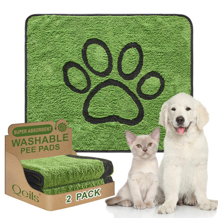 Tapetes Reutilizables para Orina de Perro, Tapetes Lavables para Cachorro, a Prueba de Fugas 18"x24" 2 Pack