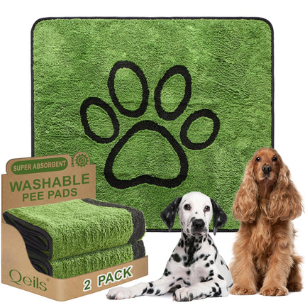 Tapetes Reutilizables para Orina de Perro, Tapetes Lavables para Cachorro, a Prueba de Fugas 18"x24" 2 Pack