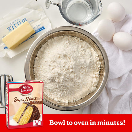 Betty Crocker Super Moist Butter Recipe Yellow Cake Mix, 15.25 oz.