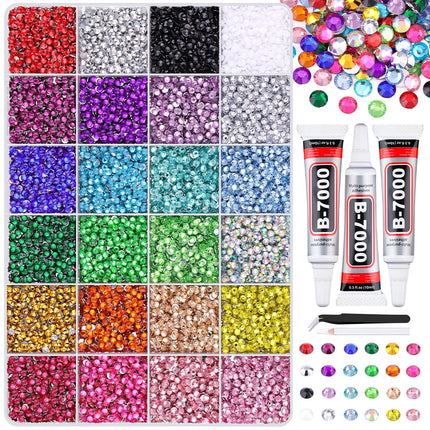 Kit de pedrería 50000Pcs 3mm Jelly Rhinestones - Diamond Art