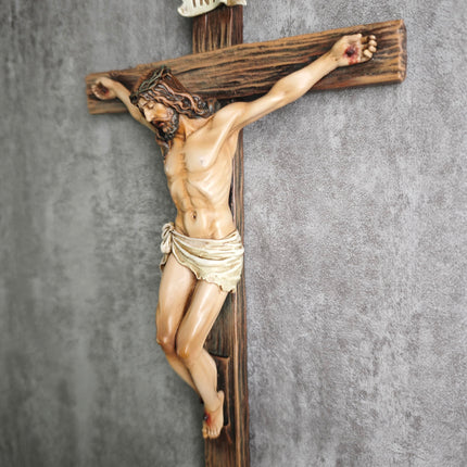 Catholic Crucifix Wall Cross 10"H Jesus Cross Wall Decor