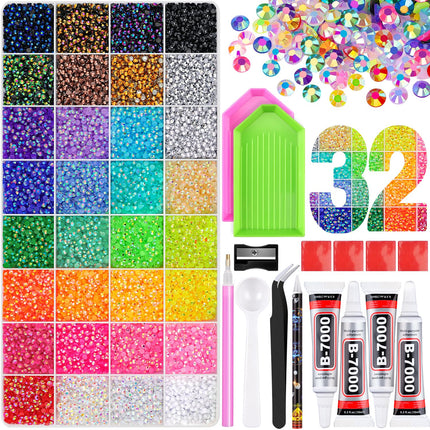 Kit de pedrería 50000Pcs 3mm Jelly Rhinestones - Diamond Art
