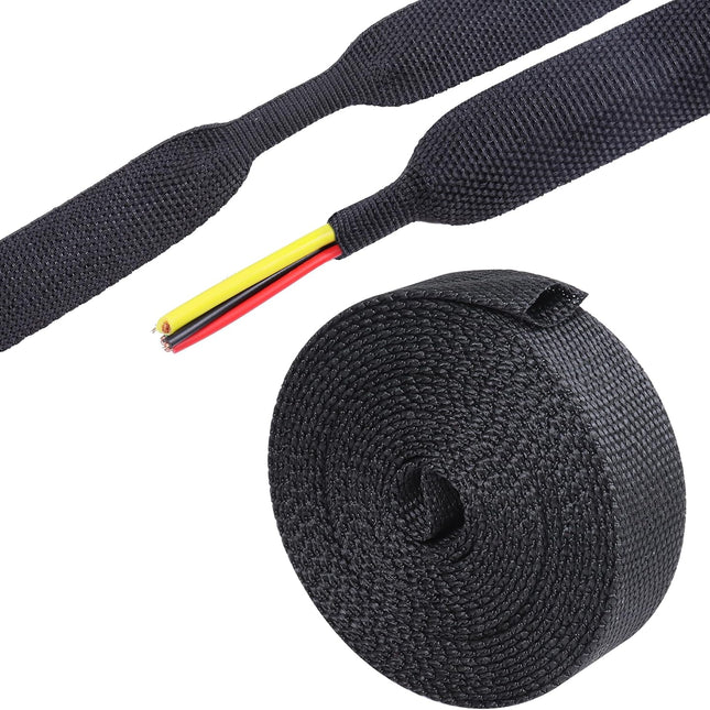 2:1 Ratio Automotive Heat Shrink Braided Sleeve, Cord Protector