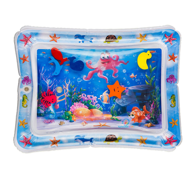 Inflatable Tummy time Premium Water mat Infants and Toddlers is the Perfect Fun time Play Activity Center Your Baby's