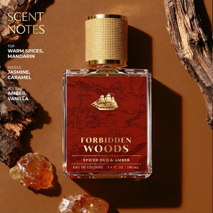 Spiced Oud + Amber Eau de Cologne for Men, 3.4 fl oz - photo 2