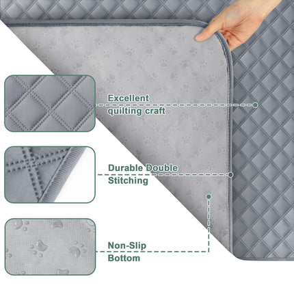 Reusable Washable Pee Pads for Dogs Large/Extra Large 36'' x 41'' 2 Pack, Absorbent Pet Puppy Dog Training Pads Non-Slip, Waterproof Whelping Potty Pads for Dogs Leak-Proof