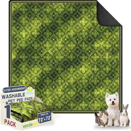 Tapetes lavables para orina de perros, tapetes reutilizables para entrenamiento de cachorros, tapetes y mat ultraabsorbentes gruesos impermeables a prueba de fugas antideslizantes para jaula, corralito, piso, crianza y entrenamiento, 2 pack 18"x24"