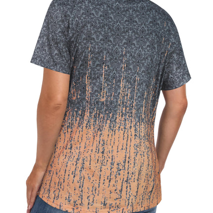 Womens T Shirts Short Sleeve Tops Casual Summer Flowy Scooped Neck Blouses