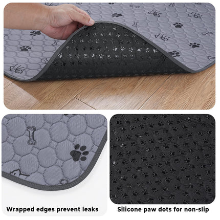 4 Pack Washable Pee Pads for Dogs, Waterproof Reusable Puppy Pads