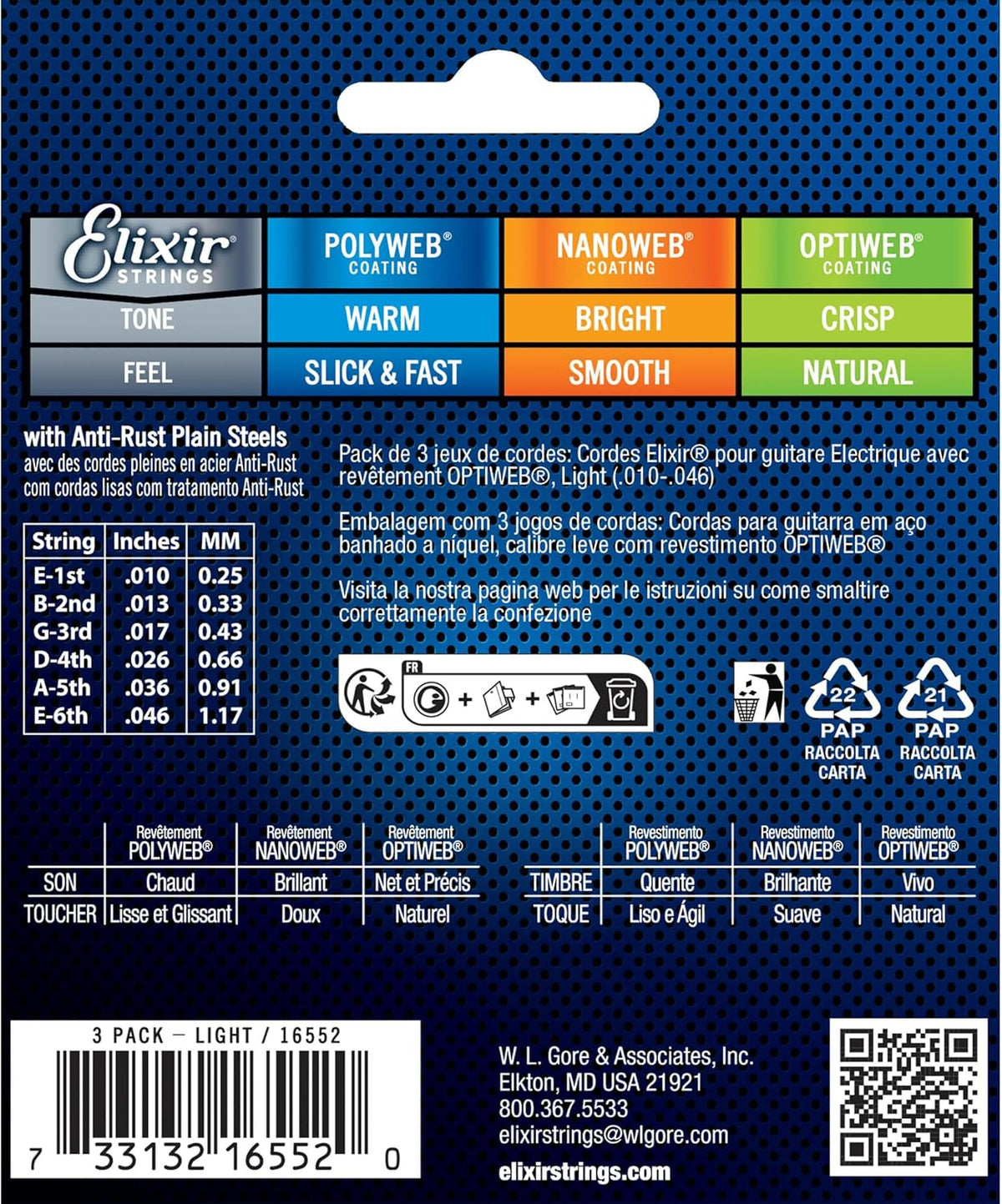 Coated Nickel-Plated Steel Electric Guitar Strings, 6-String Set, Medium 11–49 - photo 2