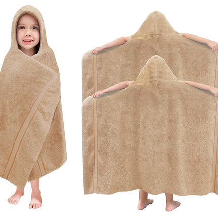 Hooded Bath Towel Wrap - Ultra Soft 100% Cotton Kids Towel