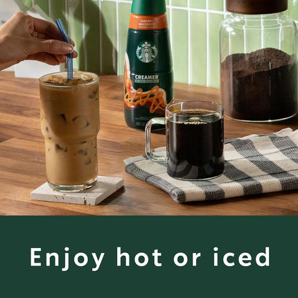 Starbucks K-Cup Coffee Pods, Flavored Hot or Iced Coffee, Caramel, 10 Keurig Pods