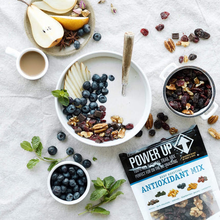 Power Up Trail Mix, Antioxidant Trail Mix, Non-GMO, Vegan, Gluten Free, No Artificial Ingredients, Gourmet Nut, 13 Ounce Bag, Blue, 13 Ounce (Pack of 2)