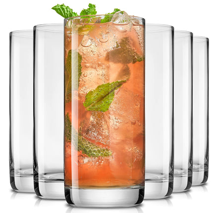 Faye Crystal Whiskey Glasses, Lowball Glasses Set of 6, 10oz Short Glass Tumbler, Double Old Fashioned Rocks Glass for Scotch or Bourbon, Dishwasher Safe Glassware