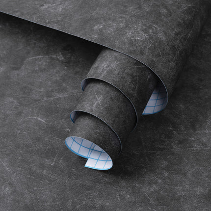 15.7'' x 118.1'' Concrete Wallpaper Peel and Stick - Grey Cement Wall Paper