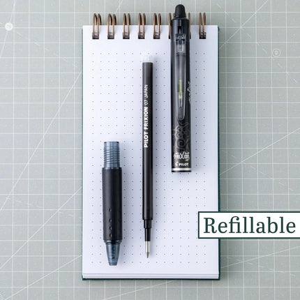 Erasable Pens, Refillable & Retractable Gel Ink Pens, Fine Point 0.7 mm, Black Ink, 3-Pack - Ideal for School, Journaling, & Office Writing
