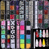 Nail Charms, Nail Rhinestones Kit with 8 Boxes of Nail Gems, Bedazzling Kit for Nails, Colorful Clear Flatback Rhinestones, Charms Y2K for Nails, Multi Shape Nail Art Accessories for Crafts