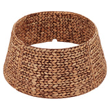 Rattan Christmas Tree Collar, Brown Wash, 24 inch