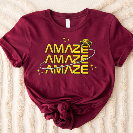 Amaze Amaze Amaze Shirt, Funny Sci Fi Alien Tee, Space Humor T-Shirt for Book Lovers, Project Multi
