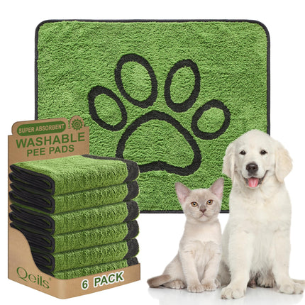 Tapetes Reutilizables para Orina de Perro, Tapetes Lavables para Cachorro, a Prueba de Fugas 18"x24" 2 Pack