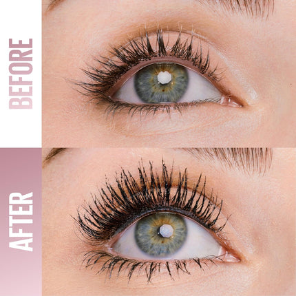 Maybelline Lash Sensational Sky Tubes Tubing Mascara, Extension-Like Lengthening and Volumizing Mascara, 24HR Eye Makeup with Shea Butter & Castor Oil, Very Black, 1 Count