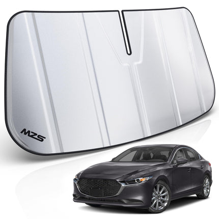Windshield Sun Shade Compatible with Silverado Sierra 1500 2019-2026