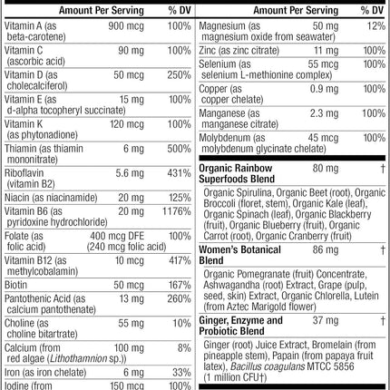 Rainbow Light Women's One Daily Multivitamin -- 150 Vegetarian Tablets