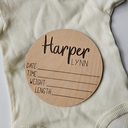 Personalized Name Sign, Birth Announcement Sign for Hospital, newborn essentials, Keepsake Baby Essentials Announcement Sign for New Baby Newborn Announcement Sign, Newborn Photography Props