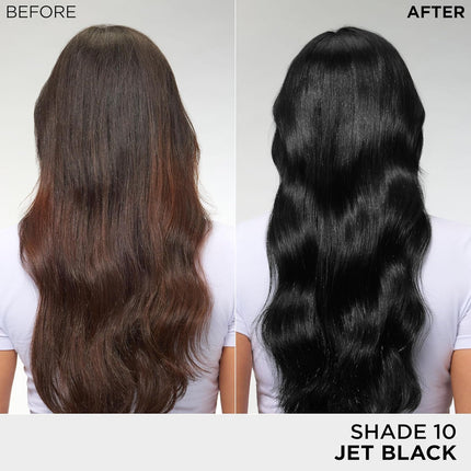 L’Oreal Paris Feria Multi-Faceted Shimmering Permanent Hair Color, High Intensity Hair Dye for 3X Highlights, 10 Jet Black (Blackest Black), 1 Hair Dye Kit