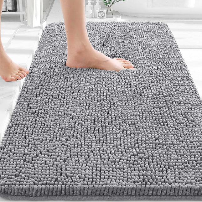 Bathroom Rugs 30x20, Extra Soft Absorbent Chenille Bath Rugs