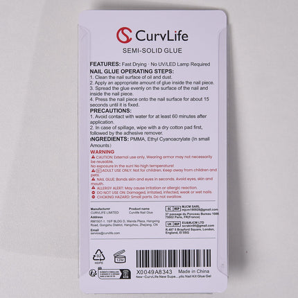 Semi Solid Nail Glue, 15g Strong Nail Glue for Press On Nails - photo 6