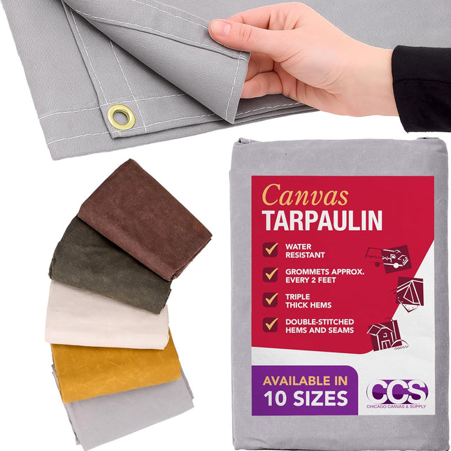 Waterproof Canvas Tarp Cover – Heavy Duty Duck Cloth