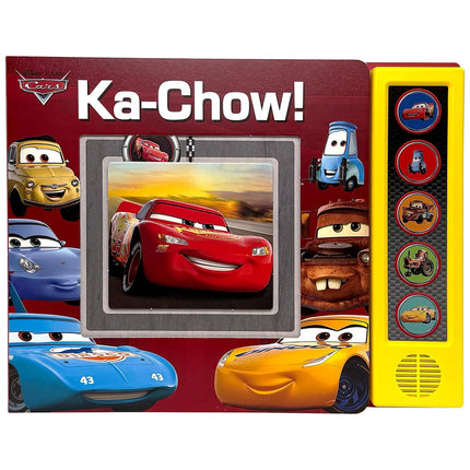 Disney Pixar Cars – Lightning McQueen, Mater, and More! - Ka-Chow! - Trace-a-Track Interactive Sound Book - PI Kids