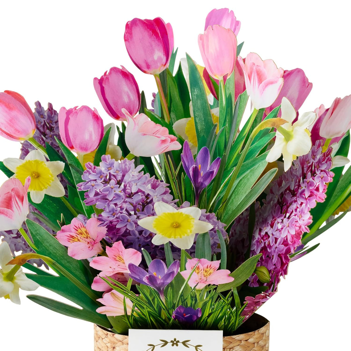 Mother's Day Pop Up Card, Spring Flower Bouquet (Wishing You a Beautiful Day) Large Card for Birthdays - photo 4