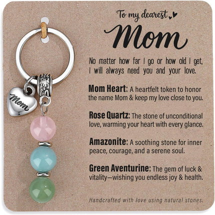Quietsun Mothers Day Gifts for Mom from Daughter Son Mom Birthday Gifts Keychain Key Chains Women Cute Great Personalized Best Mom Ever Mama Gift Presents Who Has Everything Christmas Valentines
