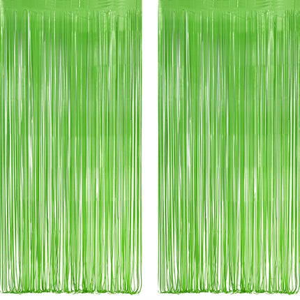 Iridescent Party Streamers Backdrop 3.2ft x 6.5ft 2 PCS